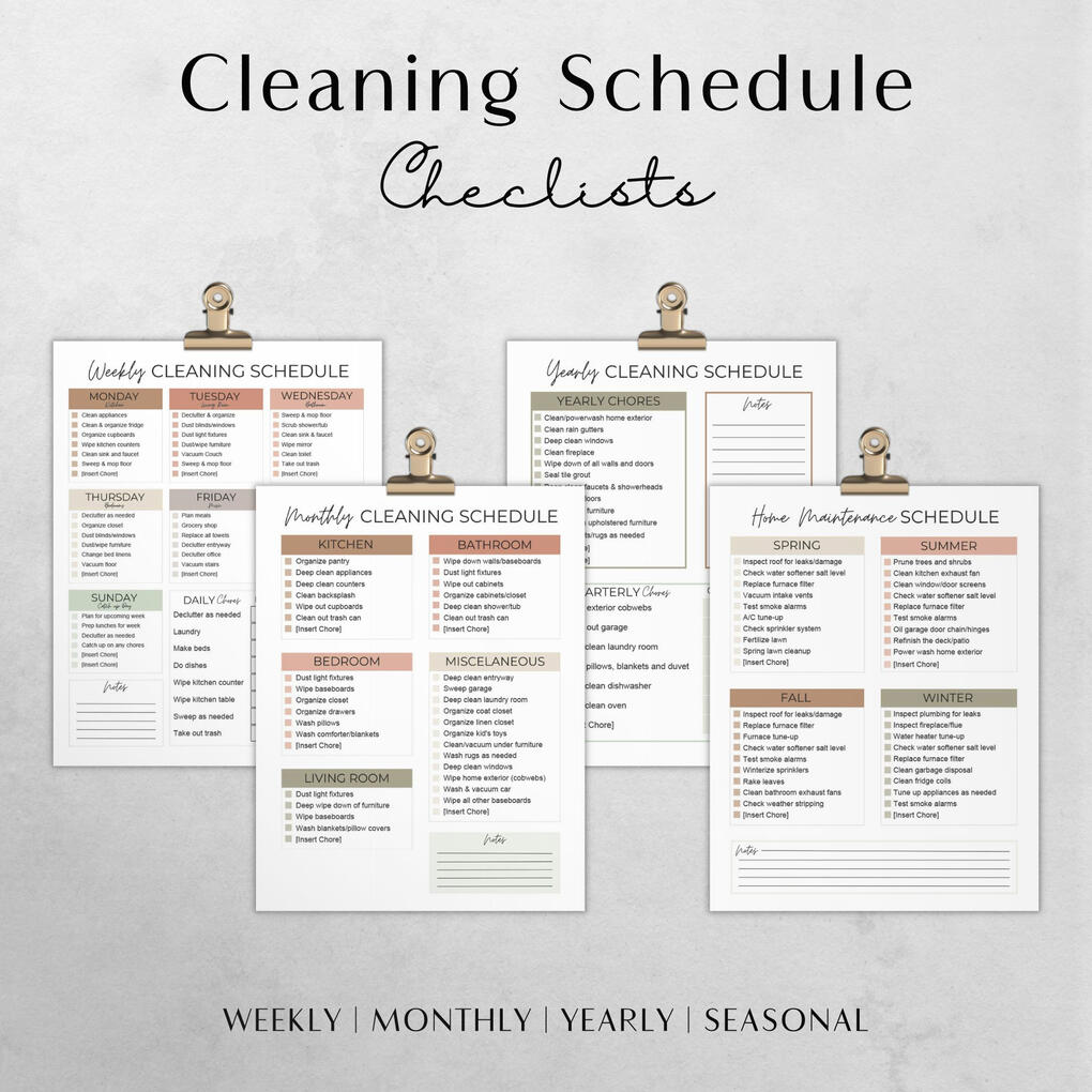 Cleaning Schedule